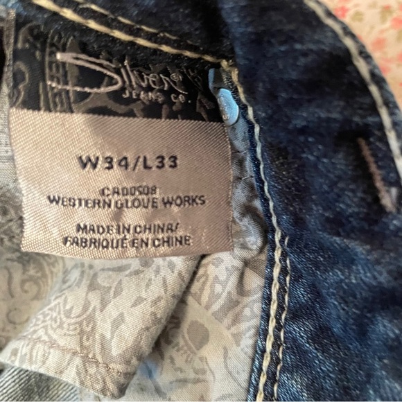 Silver Jeans Co. Womens Tuesday Low Rise Slim Bootcut-34x33 (16.5) Good Shape - Picture 14 of 15